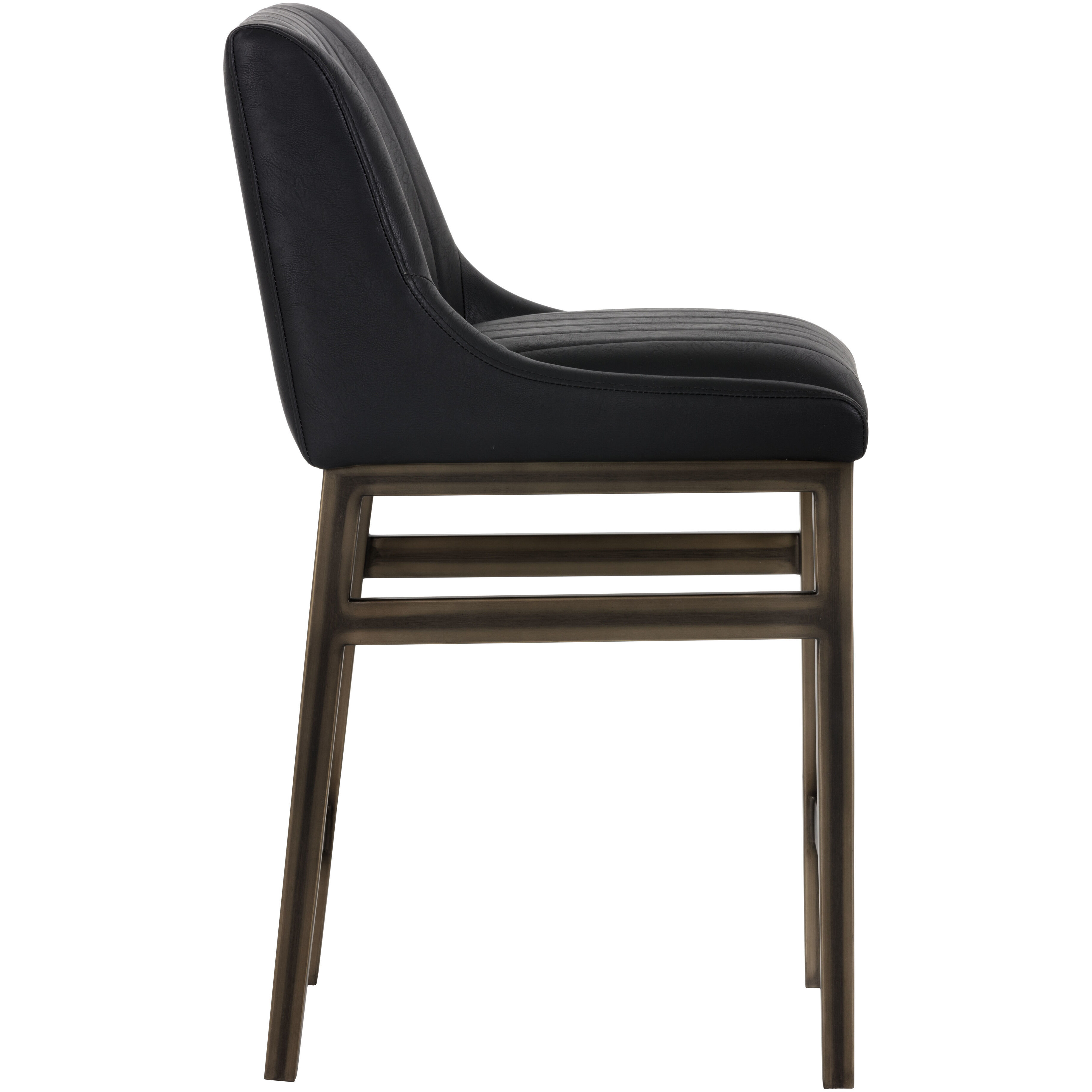 Halden 36.5 inch Vintage Black Counter Stool